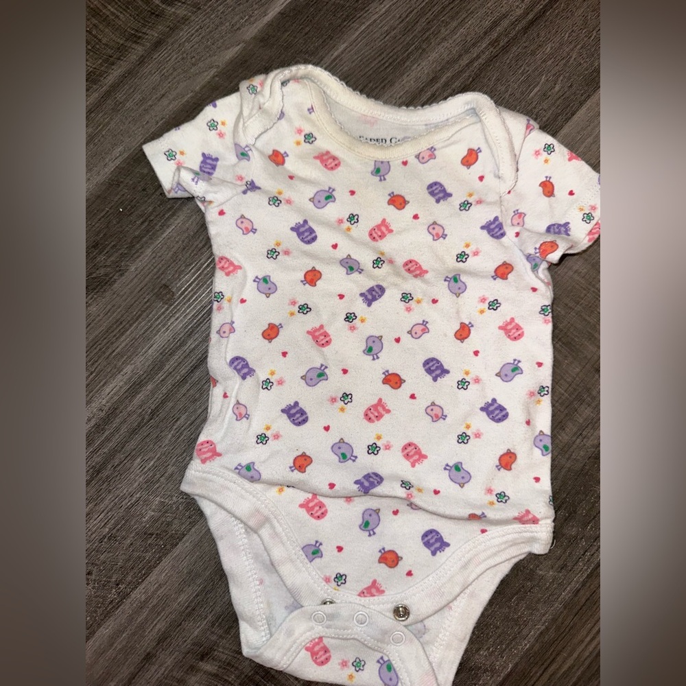 Faded Glory Baby Onesie with Animal Print